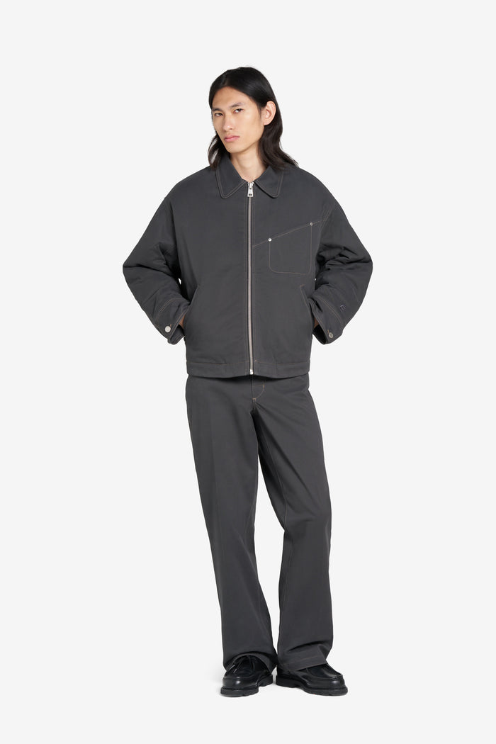 ÉTUDES STUDIO BOXY ZIPPED JACKET DK GREY 5