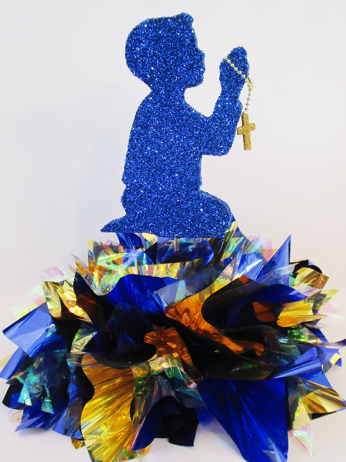 Boy praying centerpiece - Designs by Ginny