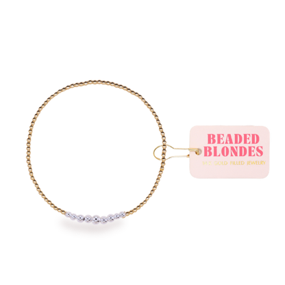 Bracelet Hilo Dainty in Gold with Silver