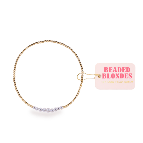 Bracelet Hilo Dainty in Gold with Silver