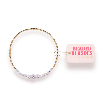 Bracelet Hilo in Gold with Silver