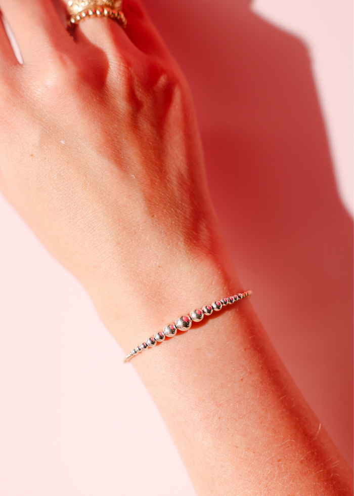 Bracelet Hilo in Gold with Silver