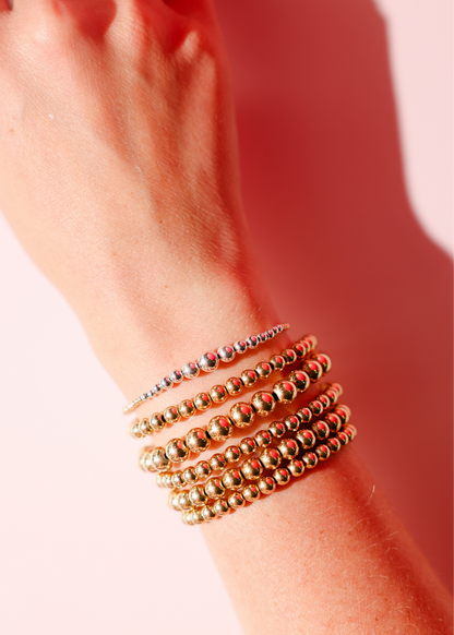 Bracelet Hilo in Gold with Silver