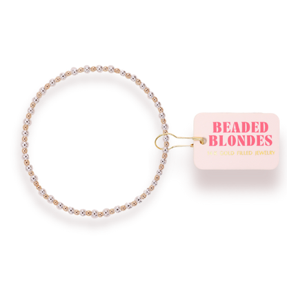 Bracelet Katy Dainty in Silver with Gold