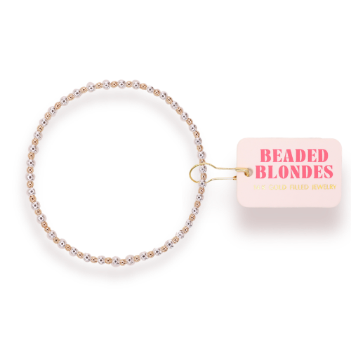 Bracelet Katy Dainty in Silver with Gold
