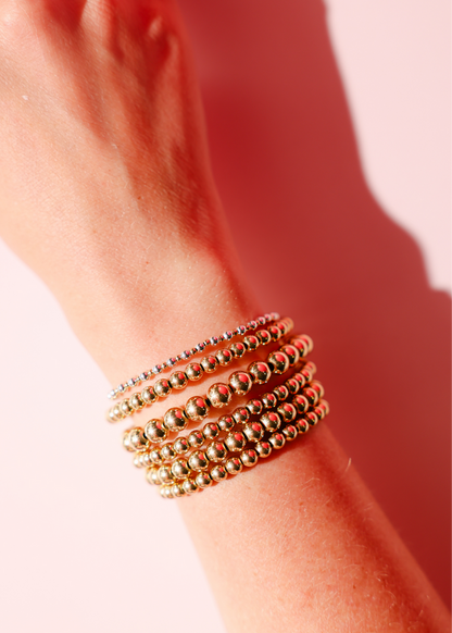 Bracelet Katy Dainty in Silver with Gold