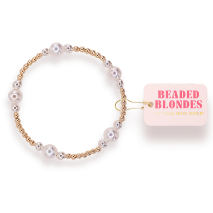 Bracelet Serena Pearl in Gold with Silver