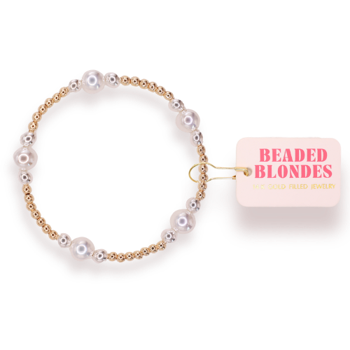 Bracelet Serena Pearl in Gold with Silver