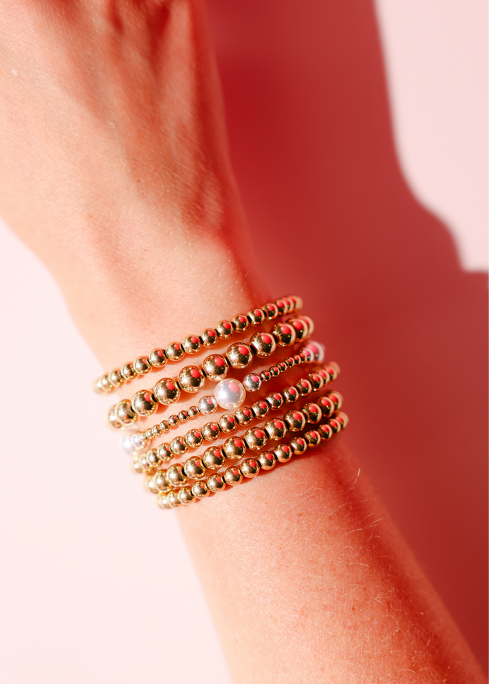 Bracelet Serena Pearl in Gold with Silver