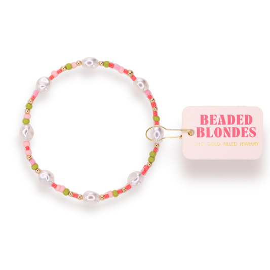 Bracelet Sprinkle Watermelon Pearl