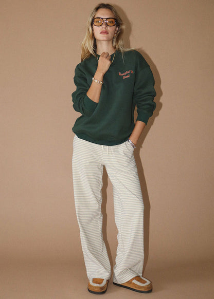 Briar Striped Lounge Pant - Cream