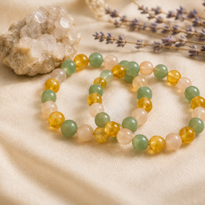 Bringing GOOD LUCK Crystal Bracelet (Inspiration, New Beginning, Confidence)