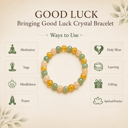 Bringing GOOD LUCK Crystal Bracelet (Inspiration, New Beginning, Confidence)