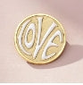 BROOCH LOVE SIMPLY ENAMEL