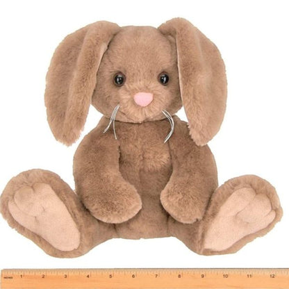 Brown Plush Bunny Rabbit Bubba Measuring Horizontally