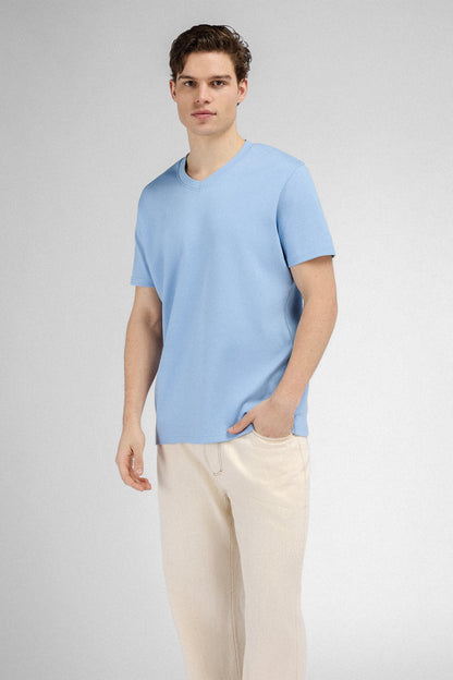 Urban Pioneers Male Bruno V-neck Tee T-SHIRT FOREVER BLUE
