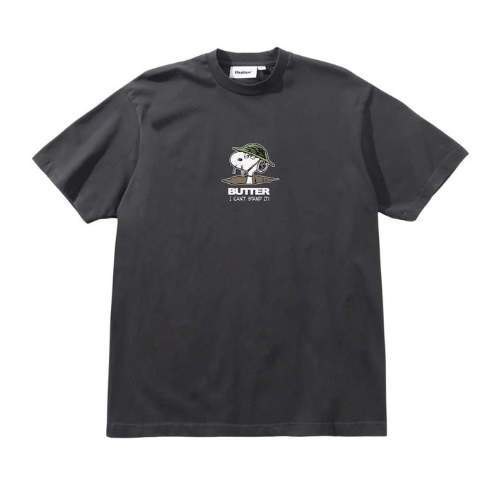 Butter Goods Cant Stand It T-Shirt Washed Black