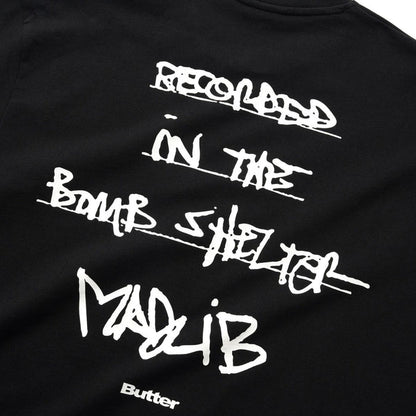 Butter Goods x Madlib Bomb Shelter T-Shirt Black