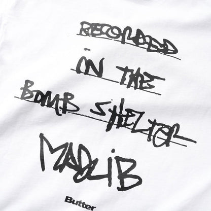 Butter Goods x Madlib Bomb Shelter T-Shirt White