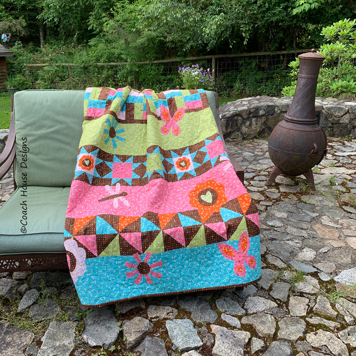 Butterflies in the Meadow Quilt Pattern