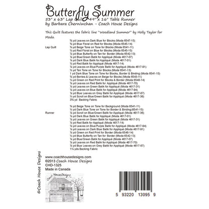 Butterfly Summer Quilt Pattern