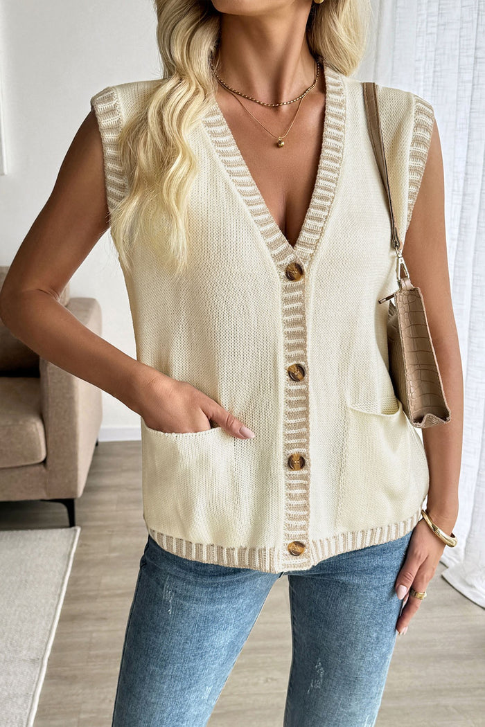 Button Up, Buttercup Vest-Cute-Trendy-Shop-Womens-Boutique-Clothing-Store