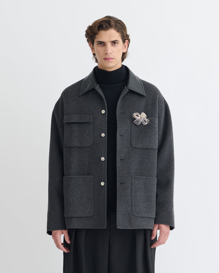Camilo - Jacket - Grey Melange