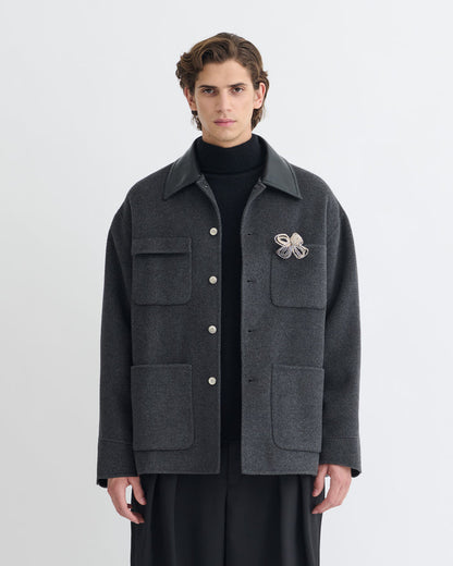 Camilo - Jacket - Grey Melange
