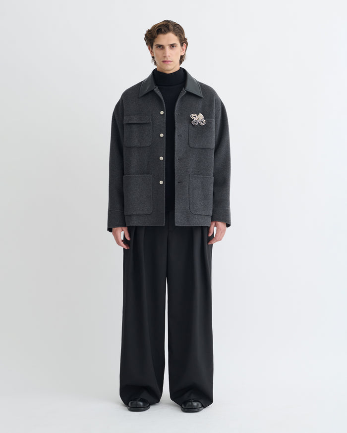 Camilo - Jacket - Grey Melange