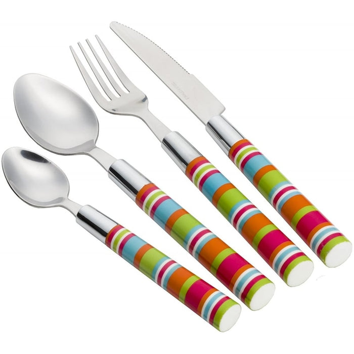 Camper Smiles 16 Piece Stripe Cutlery Set