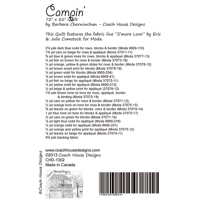 Campin’ Downloadable PDF Quilt Pattern