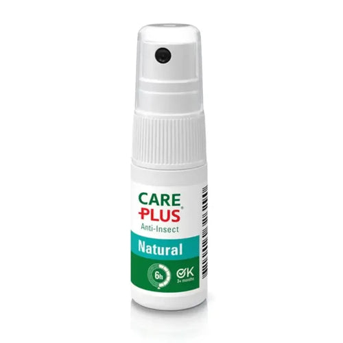 Care Plus Natural Citriodiol Insect Repellent Spray 15ml shown from the front on a white background