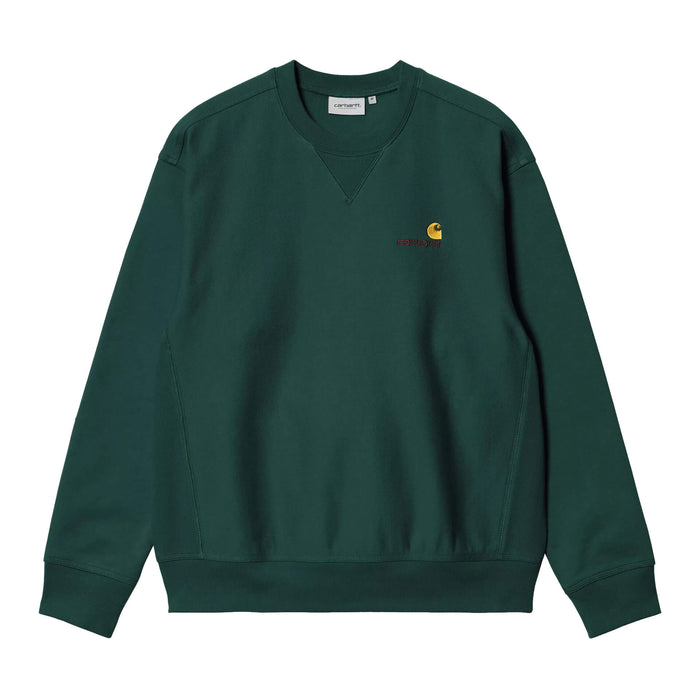 Carhartt WIP American Script Crewneck Dark Fir