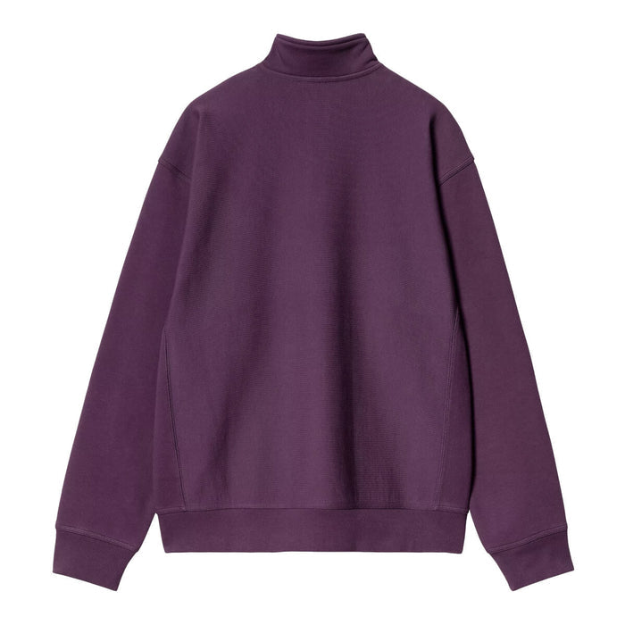 Carhartt  WIP American Script Half Zip Crewneck Huckleberry