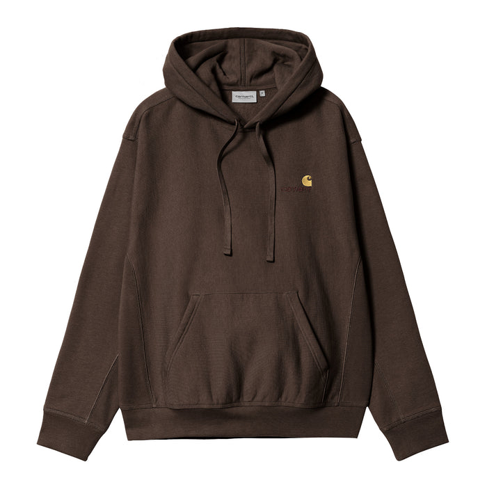 Carhartt WIP American Script Hoodie Tobacco