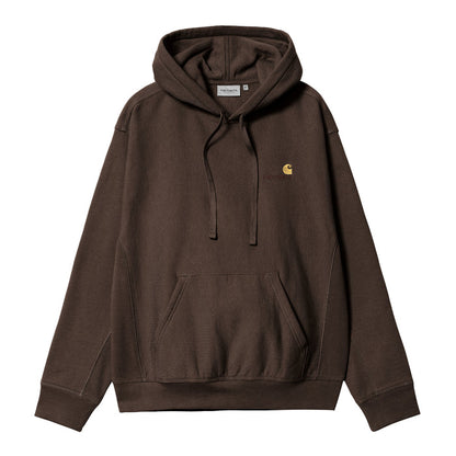 Carhartt WIP American Script Hoodie Tobacco