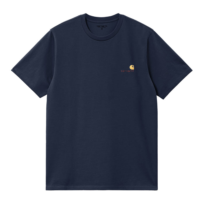 Carhartt WIP American Script T-Shirt Air Force Blue