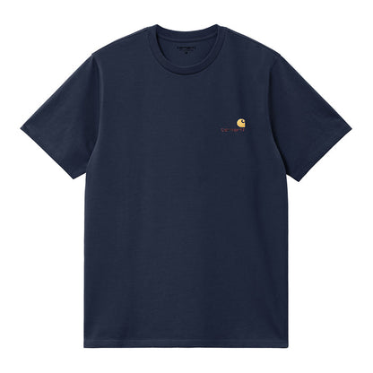 Carhartt WIP American Script T-Shirt Air Force Blue