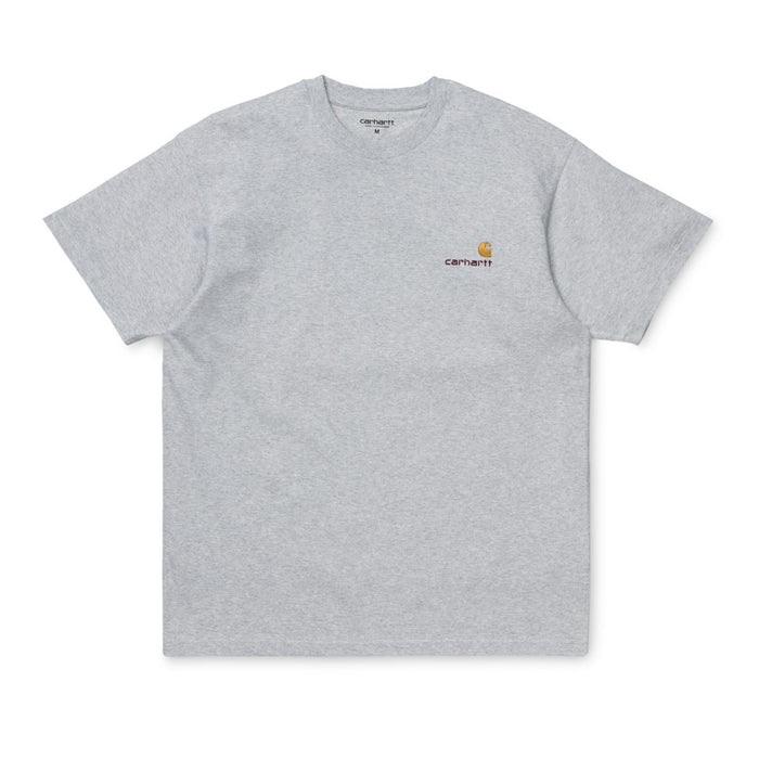 Carhartt WIP American Script T-Shirt Ash Heather