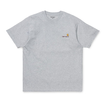 Carhartt WIP American Script T-Shirt Ash Heather
