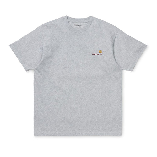 Carhartt WIP American Script T-Shirt Ash Heather