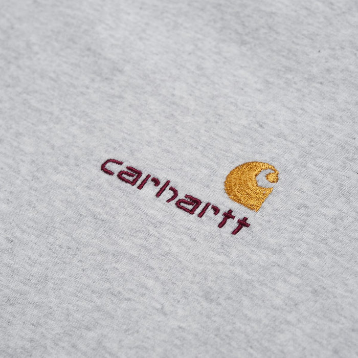Carhartt WIP American Script T-Shirt Ash Heather