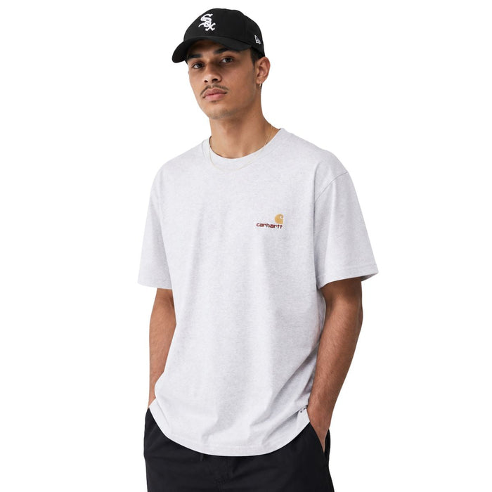 Carhartt WIP American Script T-Shirt Ash Heather
