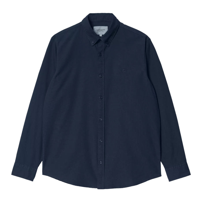 Carhartt WIP Bolton Hemd Dark Navy Garment Dyed