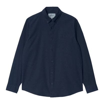 Carhartt WIP Bolton Hemd Dark Navy Garment Dyed