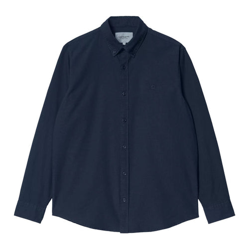 Carhartt WIP Bolton Hemd Dark Navy Garment Dyed