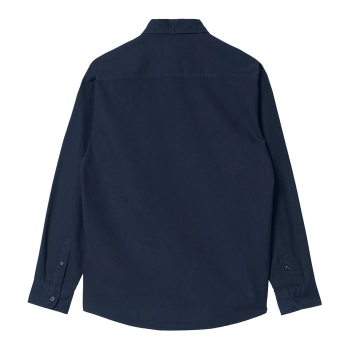 Carhartt WIP Bolton Hemd Dark Navy Garment Dyed