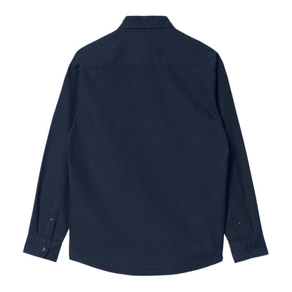 Carhartt WIP Bolton Hemd Dark Navy Garment Dyed