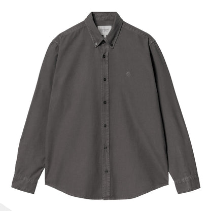 Carhartt WIP Bolton Hemd Graphite Garment Dyed