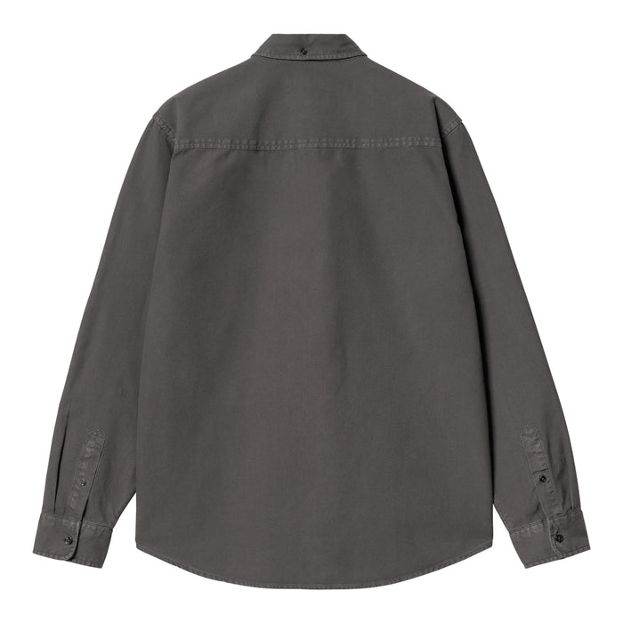Carhartt WIP Bolton Hemd Graphite Garment Dyed